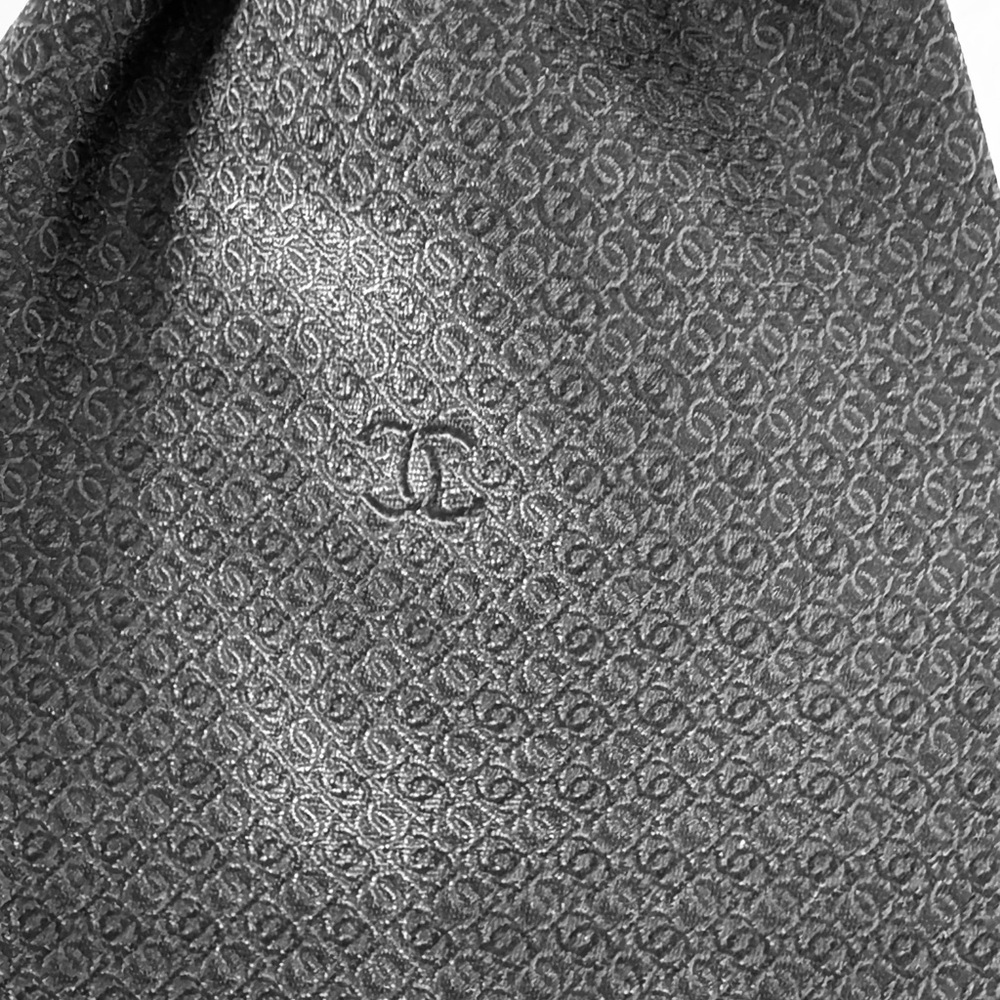 CHANEL Fabulous ladies tie, 100% Silk, original box and bow, black - Picture 11 of 13